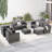 6 Piece Outdoor Conversation Set-976983762