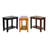 Contemporary  Chairside Table With Lower Shelf Wedge Shape Solid Wooden Furniture  Side Table