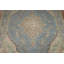 Tapis bleu médaillon traditionnel 9 x 13