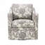 Chaise rembourrée en polyester avec base ronde