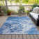 Machine Washable Indoor/Outdoor Cinead ACN1705 Navy Rug