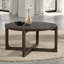 Ensemble de table style transitionnel 3 pièces 1 table basse 42 po 1 table basse 25 po 1 table de bout avec plateau en pierre et bois