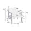 Chaise d'appoint contemporaine et contemporaine en blanc, revêtement en laine, structure en bois et sangles de soutien en tissu blanc avec dossier incliné, siège rembourré, cadre à profil bas et coins confortables-1156763880