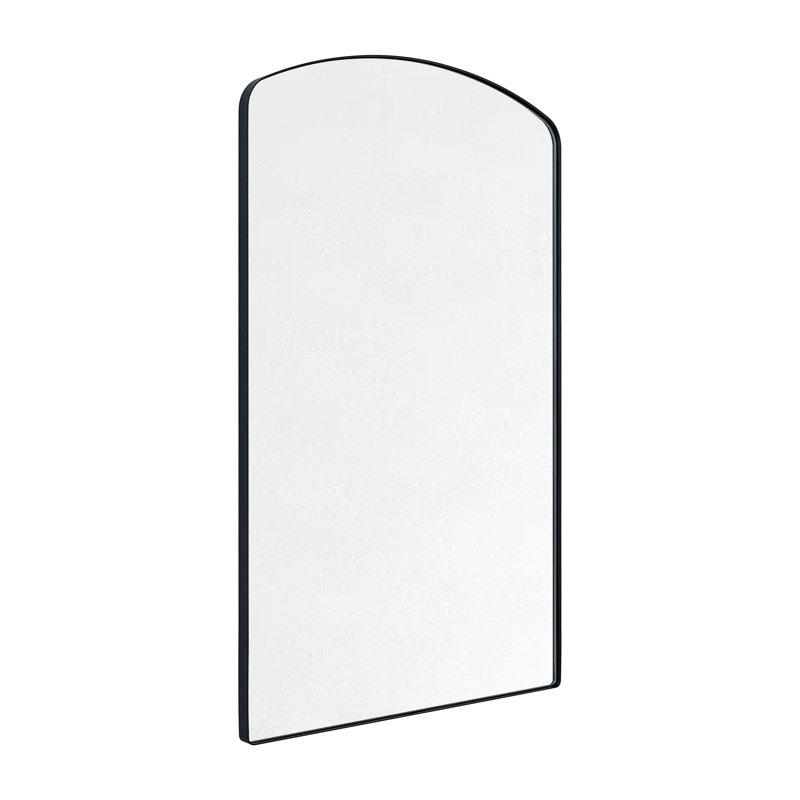 Miroir arqué 40 po H x 24 po Biyron, Noir mat