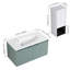 36" Floating Bathroom Vanity With Drop-Shaped Resin Sink And Side Cabinet & Soft Close Doors, 00212WHK-05836GGE Combination Cabinet(KD-Packing)