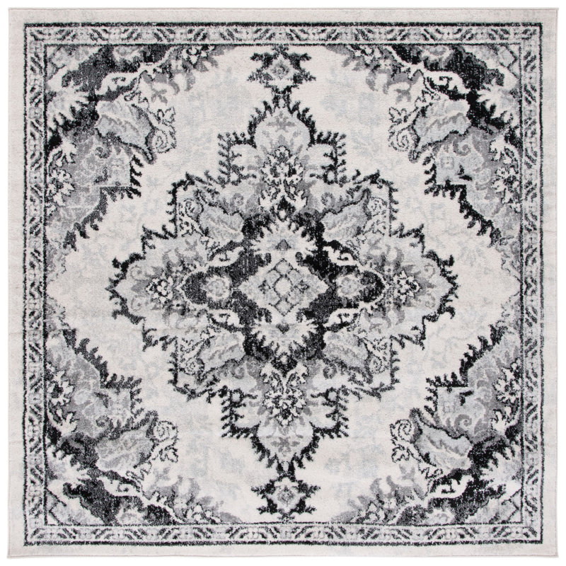 Tulum Performance Oriental Rug, Square 6'7"