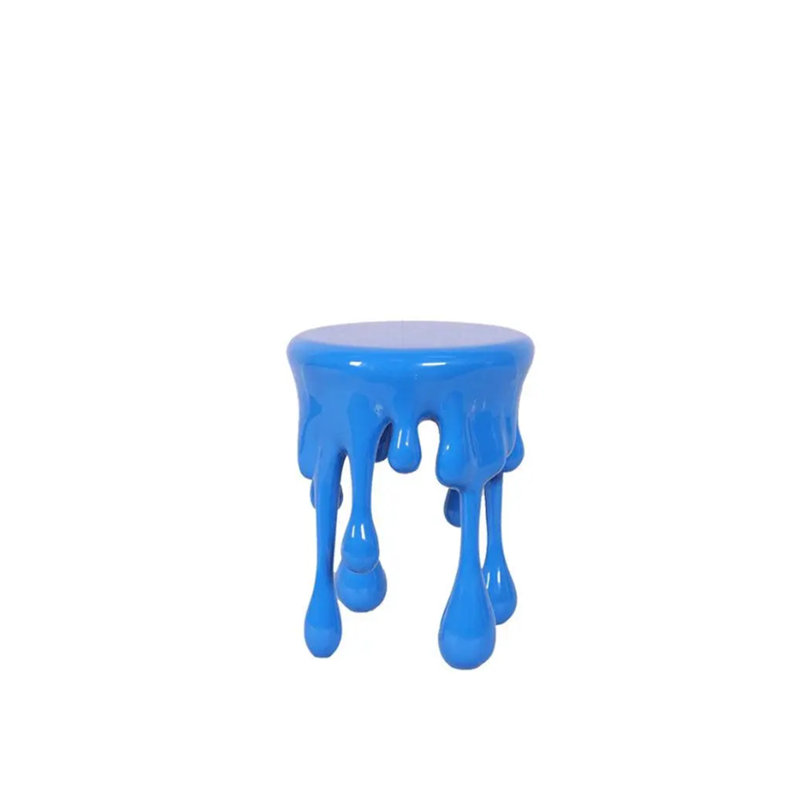 Statue de table d'appoint qui fond, Bleu