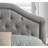 Hot Queen Size Tufted Headboard - Adjustable, Solid Wood & Metal Legs, Nailhead Trim for Bedroom-1174435491