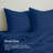 RUVANTI 100% Cotton Flannel Sheets Split King Size - 5 Piece Warm, Soft & Breathable, Deep Pocket, Double Brushed Cozy All Season Bedding Set, Dark Blue-135290092-135290110