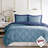 Reversible Diamond Quilted Down Alternative Comforter Set with Stain Protection