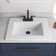 21'' x 18'' White Rectangular Vitreous China Drop-in Bathroom Sink with Overflow