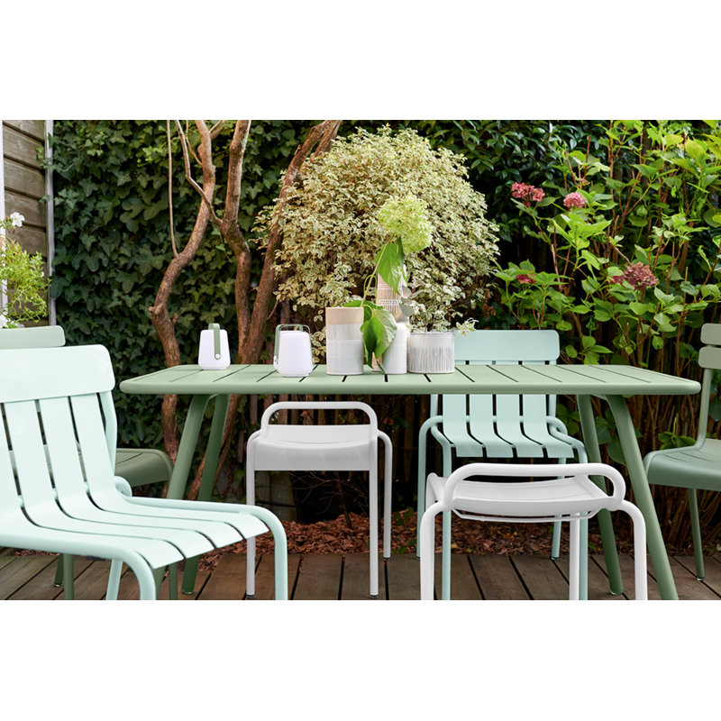 Luxembourg Outdoor Dining Table, Cactus, 40" W x 81.5" L x 29" H