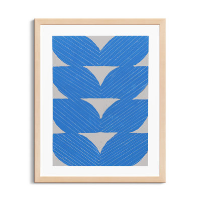 Blue Chevron by Andrea Stokes