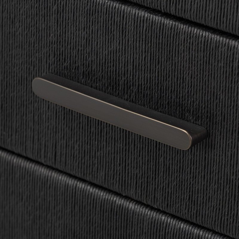 Rosenell 8 Drawer Dresser, Black Oak Veneer