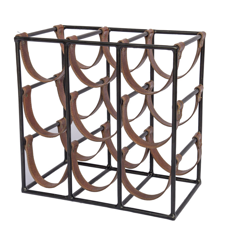 Manders Floor Wine Bottle Rack in Brown