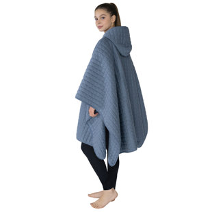 Snuggler Quilted Jersey Wearable Hooded Blanket
