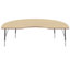 48" x 72" Kidney T-Mould Activity Table with Adjustable Legs-39310978-99077991