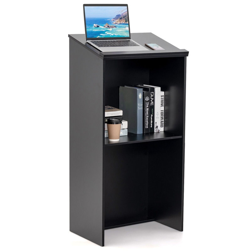 Ontavies 116.2cm Wood Full Podium