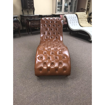 Paul Leather Chaise Lounge