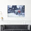 Winter Shrine In Japan Contemporary Wall Art Print by Tsutomu Sakamoto - Wrapped Canvas Print-1615791213