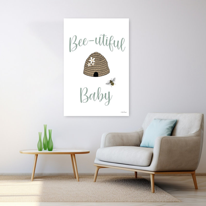 «Bee-Utorable Baby», art contemporain abeille, H 48 po x l 32 po