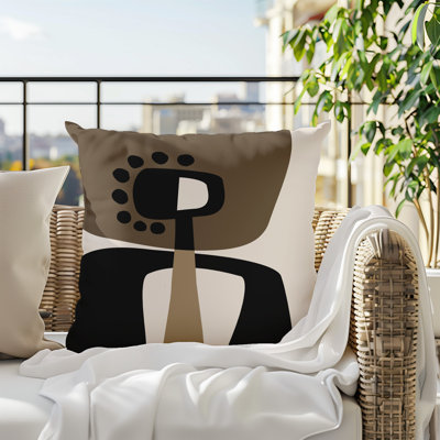 Oreiller carré réversible intérieur / extérieur Tobe Minimalist