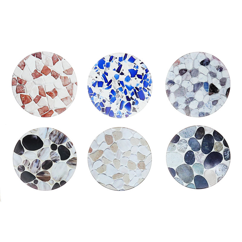 Ih Casadecor Ceramic Round 6 Piece Trivet Set