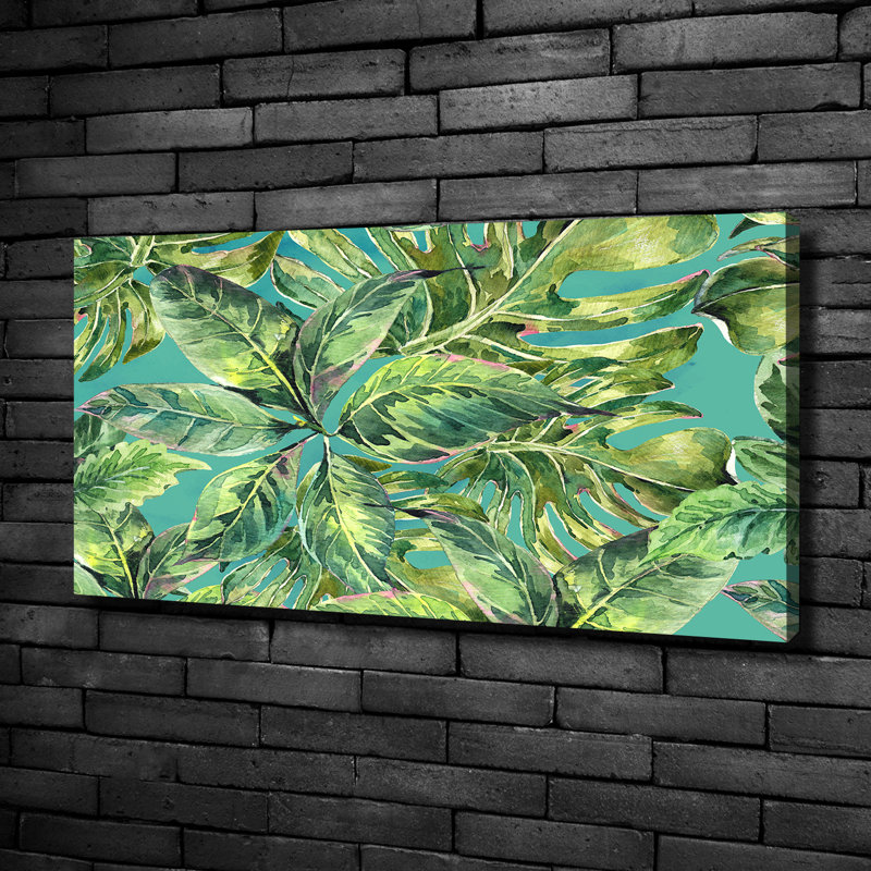Tropical Leaves - Wrapped Canvas Print