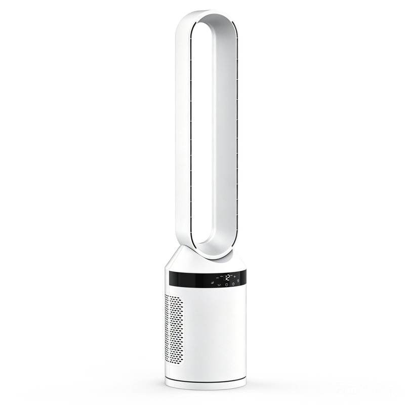 Bladeless Tower Fan with Remote, 103cm Cooling Fan, 7 LED Color, 12 Speeds, 70° Oscillation, 12H Timer, Ultra-Quiet Floor Fan for Home Office Bedroom