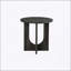 Ensemble de tables 3 pièces de style contemporain avec tables basses et tables de bout rondes, base arquée pour intérieurs modernes-1844029088