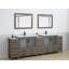  Ensemble de meuble-lavabo double 108 "avec miroir 108"-106870225