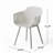 Lotus Chair Outdoor Dining Chairs - White Polypropylene, Weather-, Stable Construction & Fashionable Diamond Pattern Weather , Frame Style