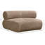 Fauteuil modulaire rembourré en tissu Bille Chenille-131642353
