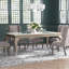 Table de salle à manger moderne et glamour 1pc avec rallonges séparées