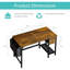 Bureau d'ordinateur avec bureau Shamauri-1168164871