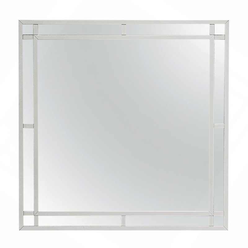 Miroir Madison, 38" H x 38" W, Champagne, Particle Board / Chipboard, Square