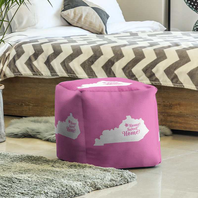 Repose-pieds à cubes frankfort the home, Rose