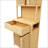 72-Foot-Tall, Double-Door Bamboo High-Capacity Storage Cabinet For Main Living Spaces With Natural Charm And Ample Storage