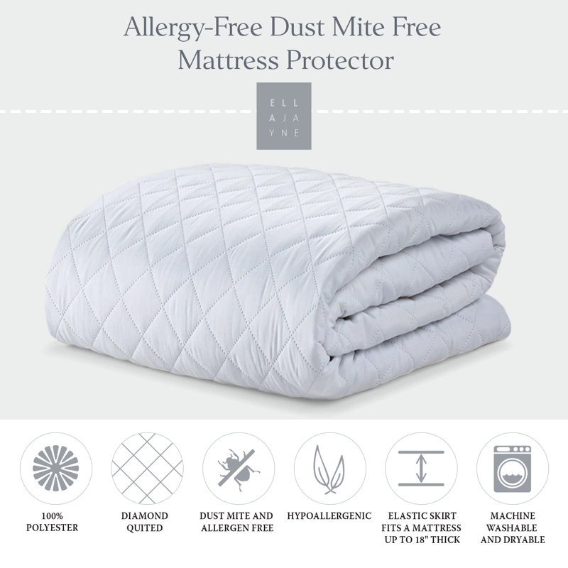 Boden Allergy-free Dust Mite Free Mattress Pad, Full