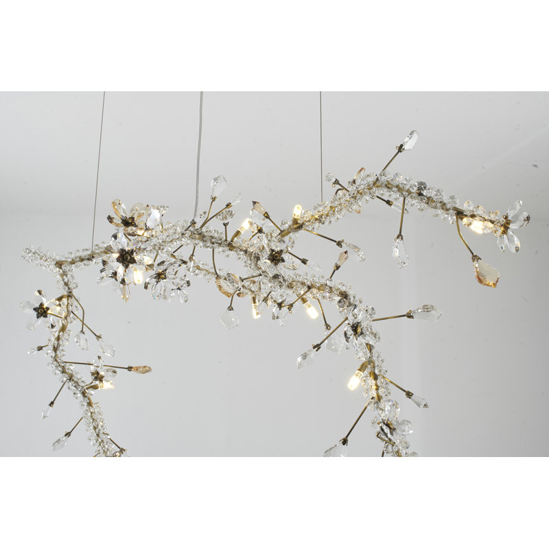 Lustre géométrique unique à 13 lumières Ferriter