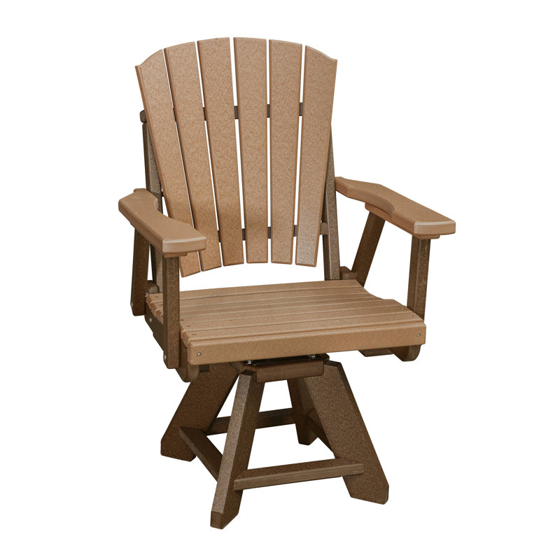 Chaise avec accoudoirs pivotante en cèdre avec base American Furniture Classics, Brun