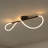 Binta Contemporary 360 Adjustable Silicone Neon Rope Dimmable Linear Integrated LED Flush Mount-526119768-525632005