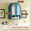 Armoire murale arquée avec portes en miroir et tablettes réglables pour la buanderie, la salle de bain et la cuisine
