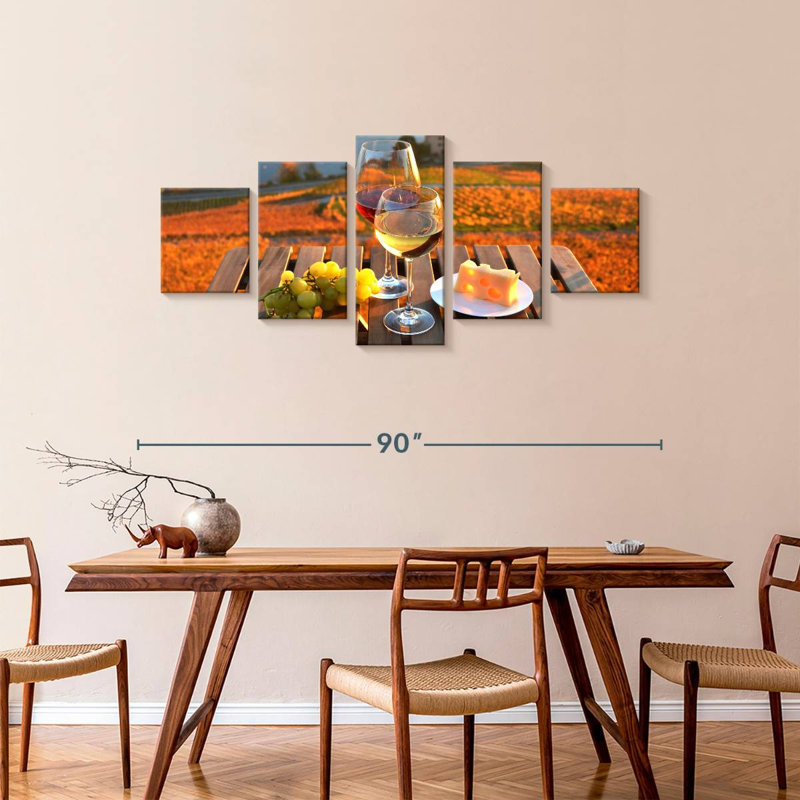 Wine By Geneva Lake, 36" H x 80" W