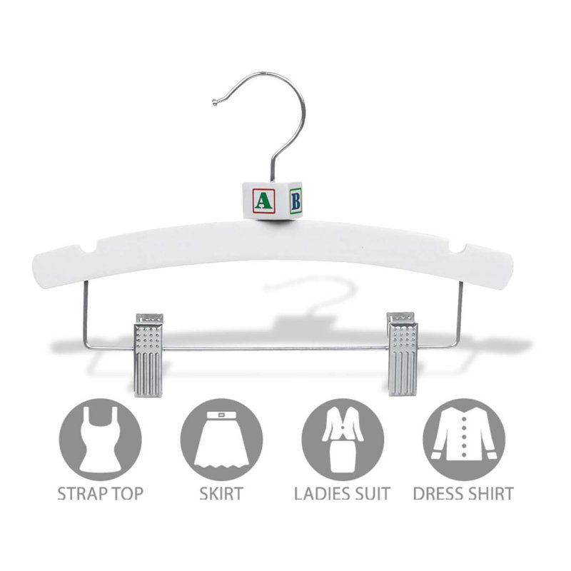Wurth Wood Hangers With Clips, 12