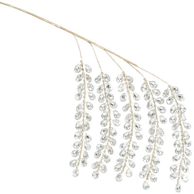 Golden Crystal Berry Spray - 24 Inches Set Of 6