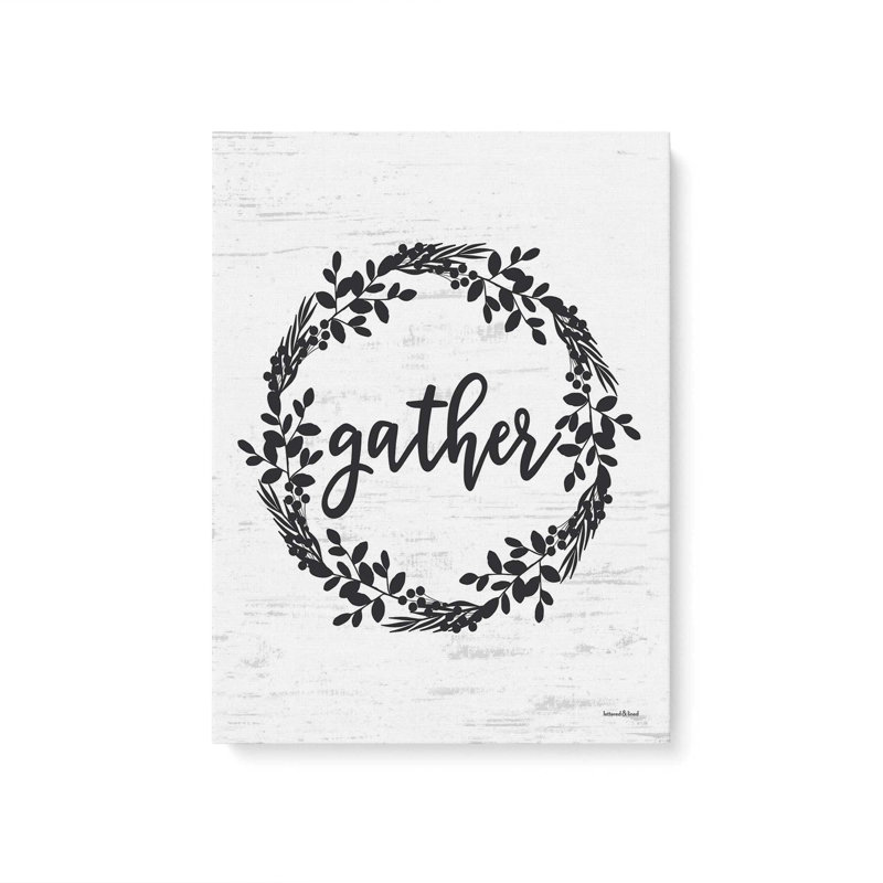 «Gather Wreath» par Art graphique, Toile non encadrée, L 36 x H 48, Ne s’applique pas