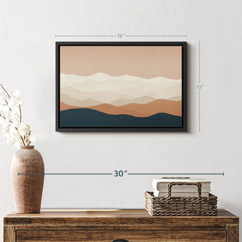 Abstrait «Mojave Mountains II, art mural», H 13 po x l 19 po