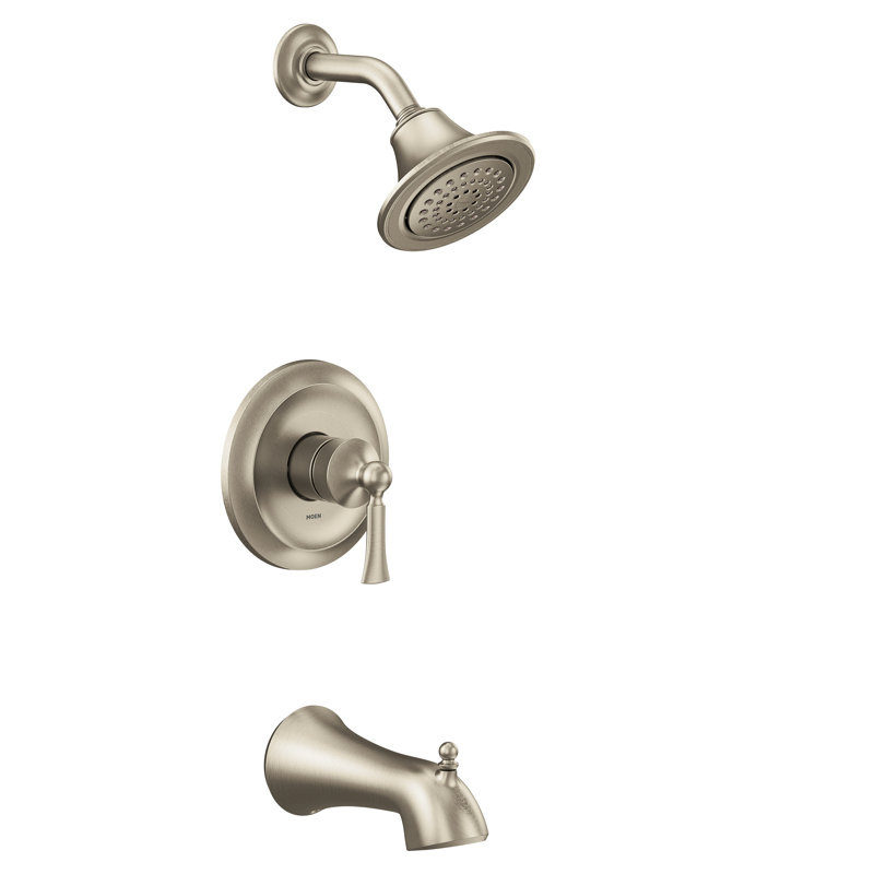 Robinet de baignoire et douche Wynford, Nickel brossé