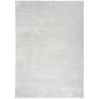 Tapis argenté à poils longs Casmin Pacific
